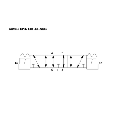 I35SS515K000030 NUMATICS/AVENTICS SOLENOID VALVE/MANIFOLD<BR>ISO3 SERIES 4/3 OPEN CTR 120VAC 3/4" NPT